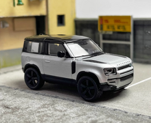 Load image into Gallery viewer, TW 1:64 Silver Defender 90 SUV Off Road Sports Model Diecast Metal Car
