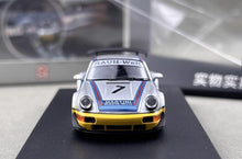 Load image into Gallery viewer, SW 1:64 Matte Silver RWB 964 #7 Classic Sports Model Diecast Metal Car New Collection