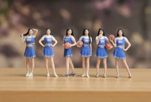 Load image into Gallery viewer, 1:64 Painted Figure Model Miniature Resin Diorama Sand Basketball Girl Baby Lady