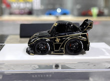 Load image into Gallery viewer, KR 1:64 Black LBWK GTR R35 Cute Q Sports Model Diecast Resin Car New Collection