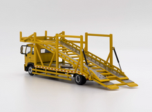 Load image into Gallery viewer, UM 1:64 Yellow 500 HINO Ranger Double Transport truck Model Diecast Metal Car