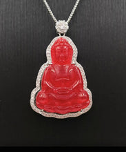 Load image into Gallery viewer, Nature Jade Guanyin Pendant Necklace Gift Jewelry charm Blessing Luck Jewelry a