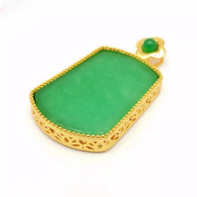 Load image into Gallery viewer, Nature Jade Smooth Pendant Necklace Gift Jewelry charm Blessing Lucky Fortune G