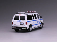 Load image into Gallery viewer, 1:64 596 White Police E350 Super Duty Wagon Van Model Diecast Metal Car New Collection