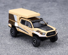Load image into Gallery viewer, GCD 1:64 Yellow TACOMA Camper Pickup ORV Sports Model Diecast Metal Car New Collection