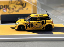 Load image into Gallery viewer, CC 1:64 Yellow Mini Cooper Widebody Sports Model Diecast Metal Car New Collection