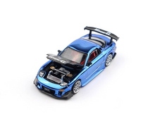 Load image into Gallery viewer, Poprace 1:64 Plating Blue RX7 FD RE Widebody Sport Model Diecast Metal Car New Collection