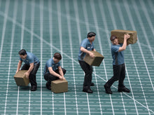 Load image into Gallery viewer, 1:64 Painted Figure Model Miniature Resin Diorama Sand Courier Porter Worker Set