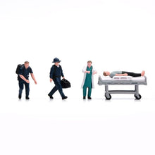 Load image into Gallery viewer, 1:64 Painted Figure Model Miniature Resin Diorama Sand Rescue Medical Personnel