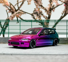 Load image into Gallery viewer, SW 1:64 JDM Purple EG6 Civic SIR Hatchback Sport Model Diecast Metal Car New Collection