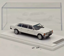 Load image into Gallery viewer, GOC 1:64 White 1976 230e v123 Luxury Classic Model Diecast Metal Car New Collection
