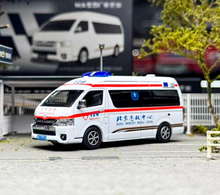 Load image into Gallery viewer, Masdi 1:64 Beijing Ambulance Hiace H200 Mini Van Model Diecast Metal Car New Collection