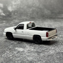 Load image into Gallery viewer, Para 1:64 White Silverado Single Cab Pickup Truck Model Diecast Metal Car New Collection