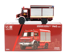 Load image into Gallery viewer, XCARTOYS 1:64 Fire Engine Unimog U5023 Truck Figure Model Diecast Metal Car