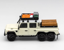 Load image into Gallery viewer, GCD 1:64 White ORV Defender 6x6 Camper Tent SUV Model Diecast Metal Car New