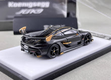 Load image into Gallery viewer, HKM 1:64 Black Carbon Jesko Attack Racing Sports Model Diecast Metal Car New Collection