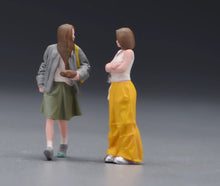 Load image into Gallery viewer, 1:64 Painted Figure Model Miniature Resin Diorama Toy Sand Girlfriend Lady Set