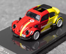 Load image into Gallery viewer, INSPIRE 1:64 Red Yellow VW RWB Beetle Sports Model Diecast Metal Car New Collection