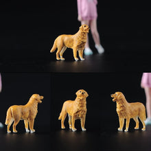 Load image into Gallery viewer, 1:64 Painted Figure Model Miniature Resin Diorama Sand Pet Dog Golden Retriever New