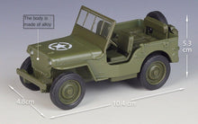 Load image into Gallery viewer, WELLY 1:36 Military 1941 Willys MB SUV Off Road Model Diecast Toy Metal Car