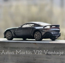 Load image into Gallery viewer, TSC 1:64 Gray Decal VANTAGE V12 Sports Model Diecast Metal Car New Collection