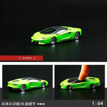 Load image into Gallery viewer, CCA 1:64 Green Aventador Roadster Racing Sports Model Toy Diecast Metal Car