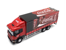Load image into Gallery viewer, 1:76 Red Coke Scania 94D Delivery Container Truck Model Diecast Metal Car New Collection
