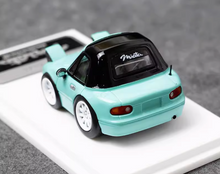 Load image into Gallery viewer, MJ 1:64 Light Green Miata MX5 Mini Cute Q Sports Model Diecast Resin Car New Collection