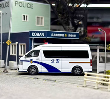 Load image into Gallery viewer, Masdi 1:64 Police Hiace H200 Mini Van Sports Model Diecast Metal Car New Collection