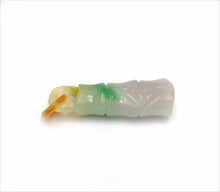 Load image into Gallery viewer, Nature Jade Bamboo White Pendant Necklace Gift Jewelry charm Blessing Lucky b
