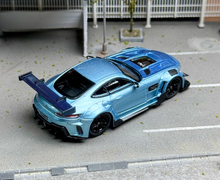 Load image into Gallery viewer, RM 1:64 Blue AMG GTS Widebody Racing Sports Model Diecast Metal Car New Collection