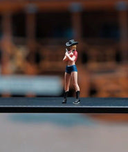 Load image into Gallery viewer, 1:64 Painted Figure Mini Model Miniature Resin Diorama Sand Western Cow Girl