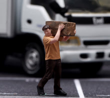 Load image into Gallery viewer, 1:64 Painted Figure Model Miniature Resin Sand Diorama Couriers Workers Set