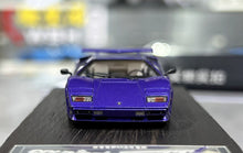 Load image into Gallery viewer, 1:64 Deepmaker Purple Countach 5000s Sports Model Diecast Resin Car New Collection