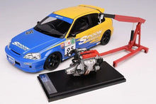 Load image into Gallery viewer, MH 1:18 Spoon Civic Type R EK9 Spoon B16B Vtec Engine Model Diecast Metal Car New Collection