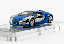 Load image into Gallery viewer, Mortal 1:64 Plating Silver Blue Veyron SS Sports Model Diecast Metal Car New Collection