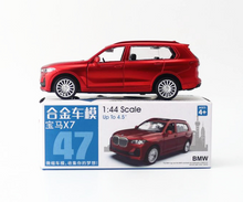 Load image into Gallery viewer, CCA 1:44 Red BMW X7 SUV Sports Model Toy Diecast Metal Car BN