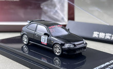 Load image into Gallery viewer, MH 1:64 JDM Black Civic EK9 R Hatchback Sports Model Diecast Metal Car New Collection