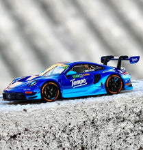 Load image into Gallery viewer, AR 1:64 Blue 911 GT3 R 2025 Macau #992 Sports Model Diecast Metal Car New Collection