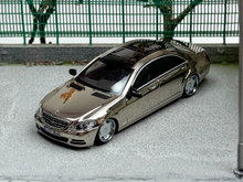 Load image into Gallery viewer, 1:64 AD Electroplate S-Class S600L W221 VIP Sedan Model Diecast Metal Car New Collection