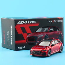 Load image into Gallery viewer, Masdi 1:64 Red RS6 Avant Wagon Sports Model Diecast Metal Car New Collection