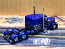Load image into Gallery viewer, 1:64 596 Blue Peterbilt W983 379 Truck Tractor Model Diecast Metal Car New Collection