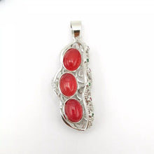 Load image into Gallery viewer, Nature Jade Lucky Beans Pendant Necklace Gift For Woman Jewelry charm Blessing R