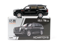 Load image into Gallery viewer, XCARTOYS 1:64 Black Hongqi LS7 Full Size SUV Sport Model Diecast Metal Car New