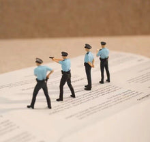 Load image into Gallery viewer, 1:64 Painted Figure Mini Model Miniature Diorama Sand Hong Kong Police Man Toy Collection