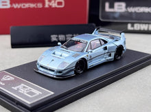 Load image into Gallery viewer, Star 1:64 Ice Blue F40 LBWK Racing Sports Model Diecast Metal Car New Collection