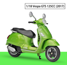 Load image into Gallery viewer, WELLY 1:18 2017 GTS 125CC Sports Classic Model Diecast Metal Motorcycle