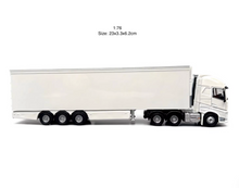 Load image into Gallery viewer, 1:76 White FH4 Refrigerated Container Truck Model Diecast Metal Car New Collection
