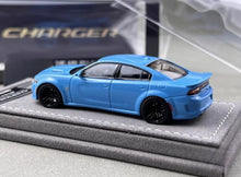 Load image into Gallery viewer, Elite 1:64 Blue Charger SRT Engine Sedan Sports Model Diecast Metal Car New Collection