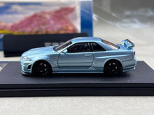 Load image into Gallery viewer, FUJI 1:64 Ice Blue Skyline GTR R34 Z-Tune Sports Model Diecast Metal Car New Collection